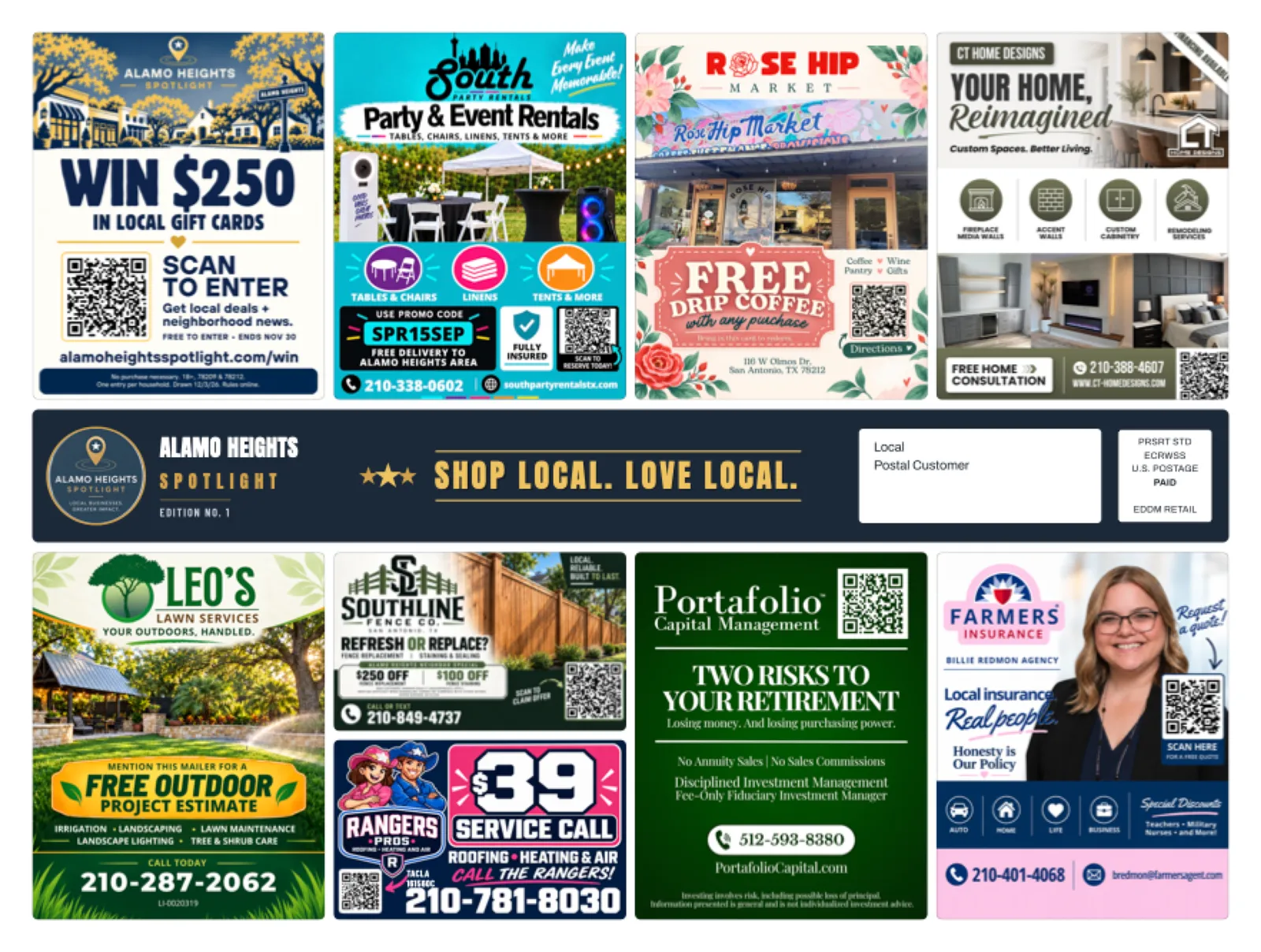 Front of sample Alamo Heights artwork — preview for Stonebridge Ranch Spotlight